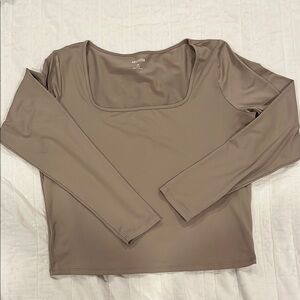 Hollister Women's Beige Long Sleeve Top